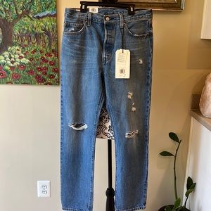 NWT Levi’s Women’s 501 Original High Rise 100% Cotton Straight Leg Button Fly